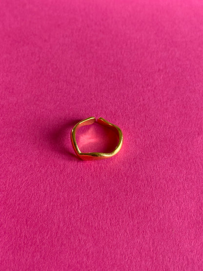 classic gold adjustable ring