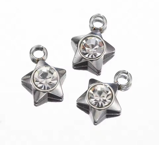 star rhinestone charm