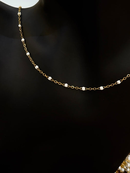 Ivory pearl anklet
