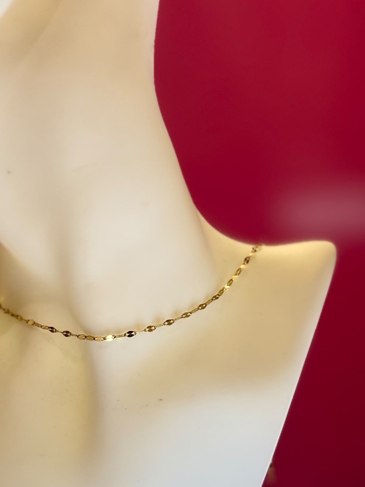 Gold lip chain