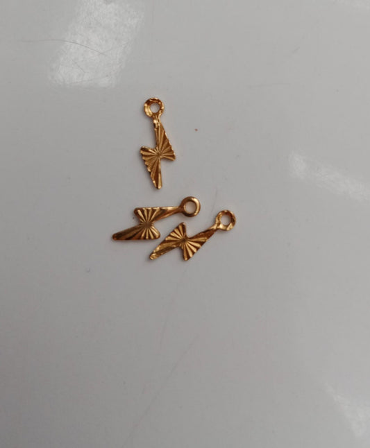 lightning gold charm