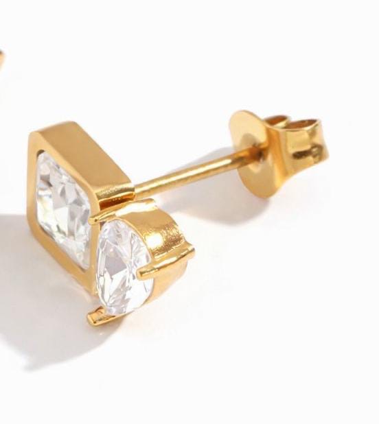 white sterling earrings