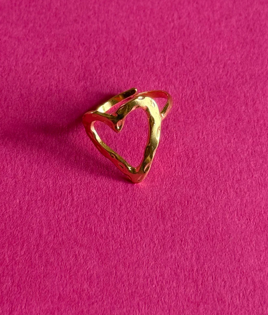thick heart ring