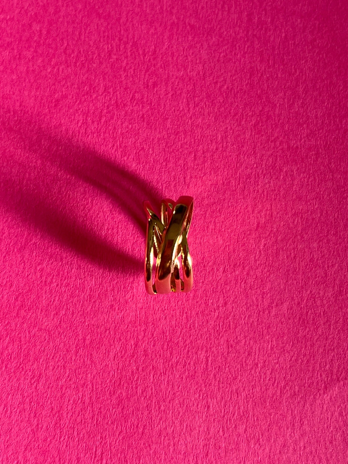 chunky gold statement ring