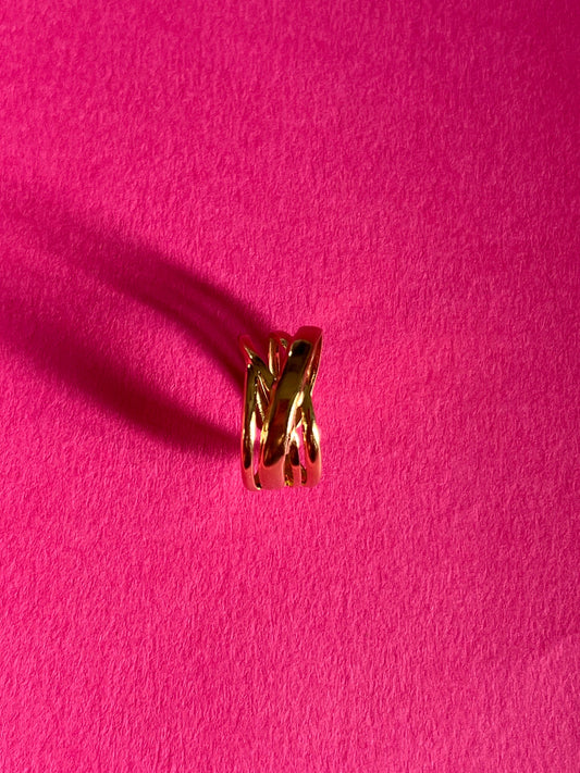 chunky gold statement ring