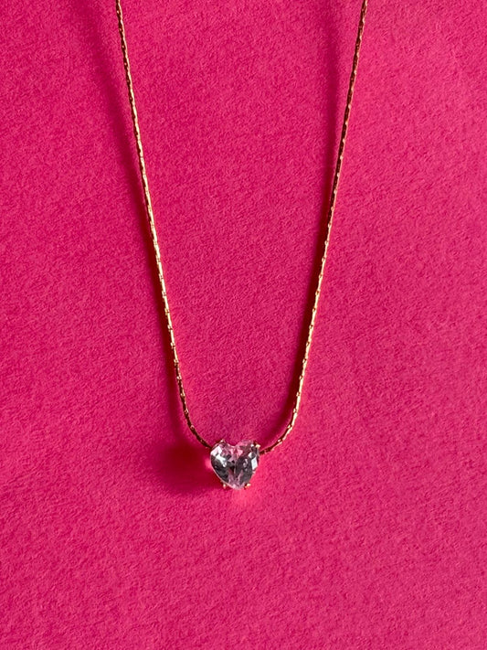 darling gold heart pendant