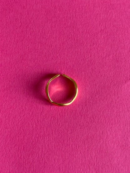 classic gold adjustable ring