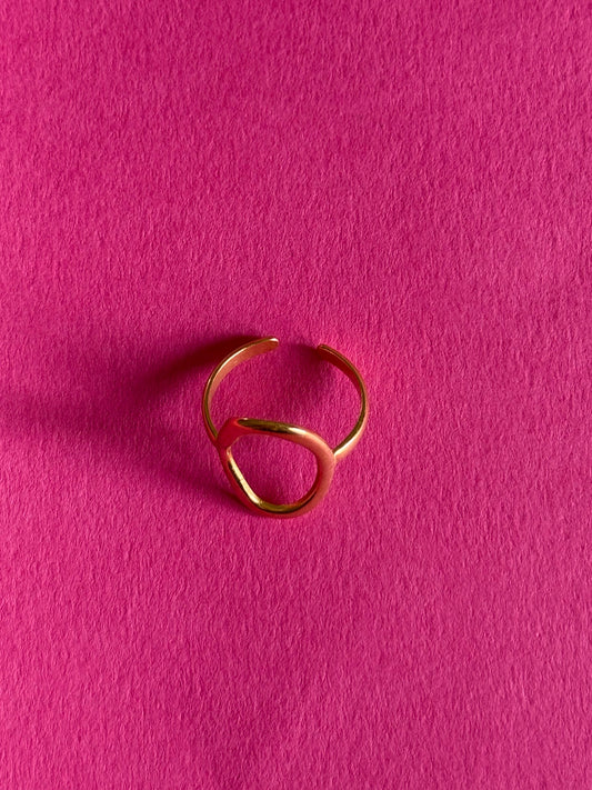 mina gold adjustable ring