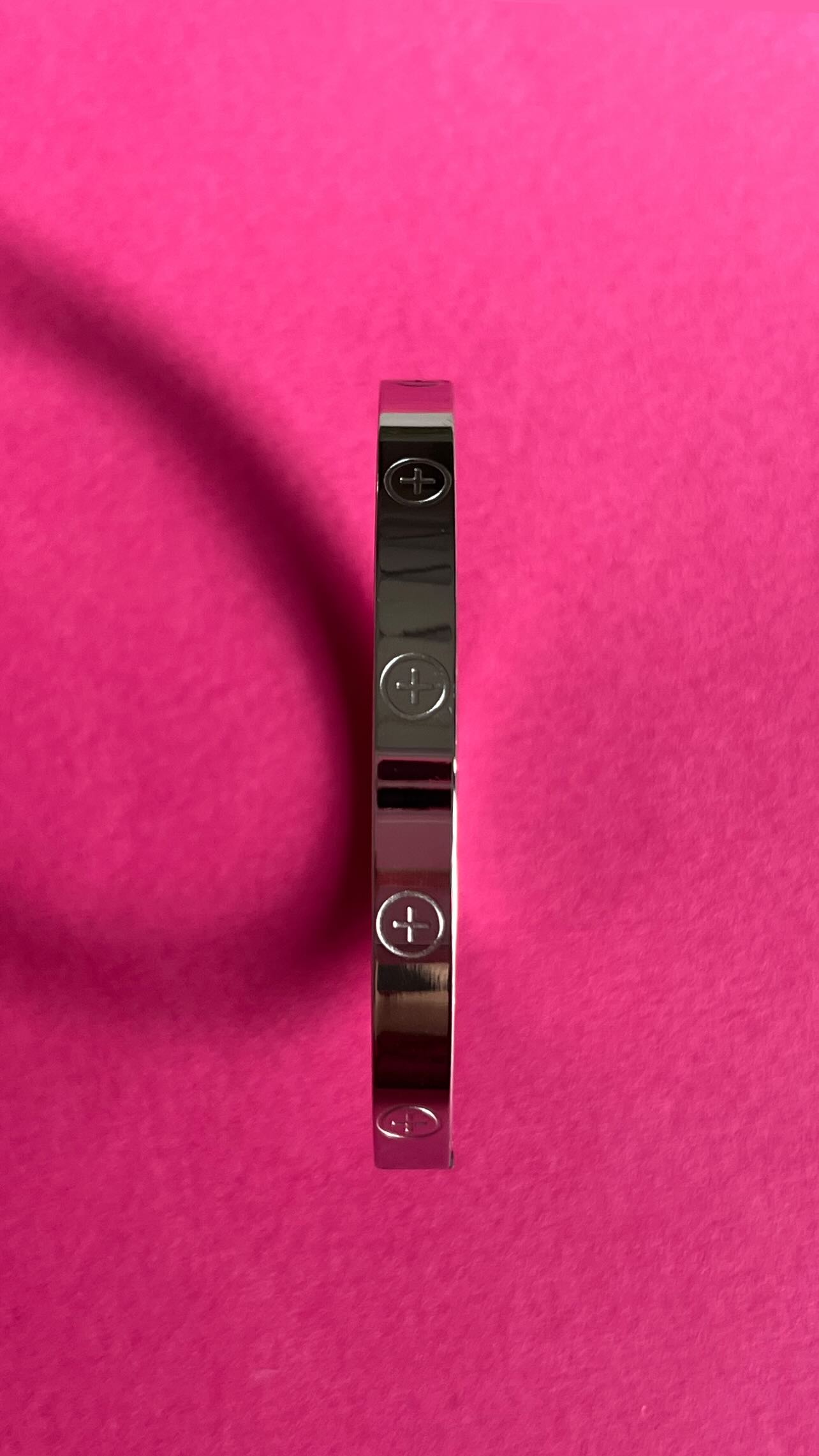 silver stainless steel bracelet